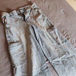 American Eagle Super High Rise Baggy Wide Leg Jeans